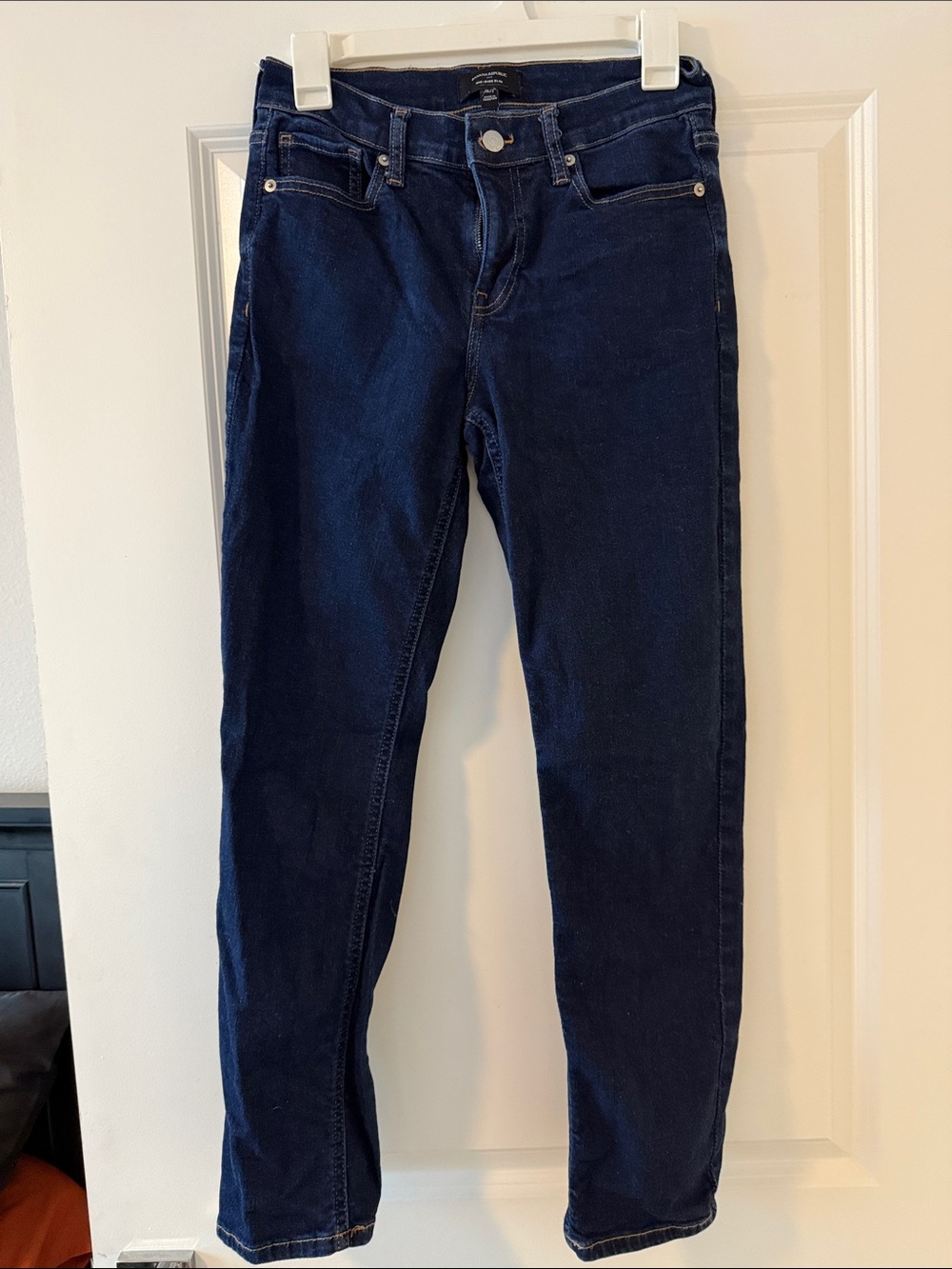 Banana Republic Women's Dark Navy Straight-Leg Jeans